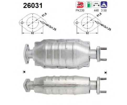 AS 26031 Catalytic Converter